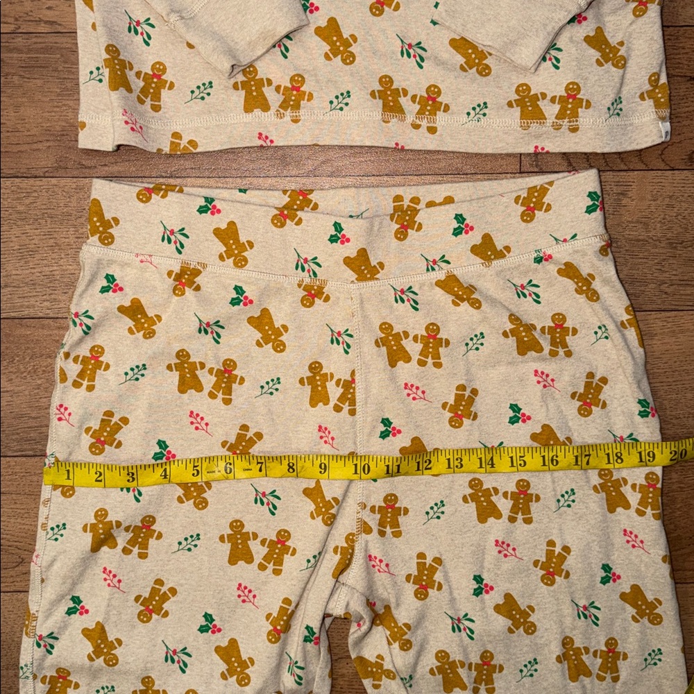 Pact Size Large Unisex Pajama 2 Piece Set Gingerbread 100% Organic Cotton Comfy - Picture 12 of 16